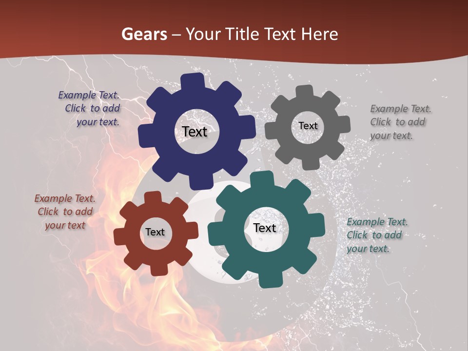 Thunder Heat Number PowerPoint Template