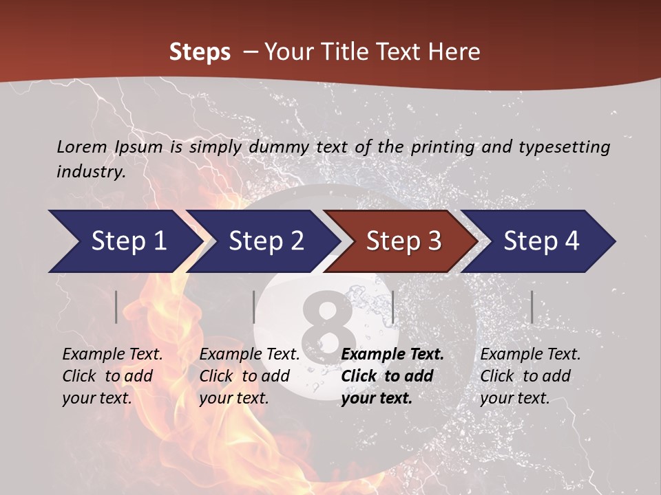 Thunder Heat Number PowerPoint Template