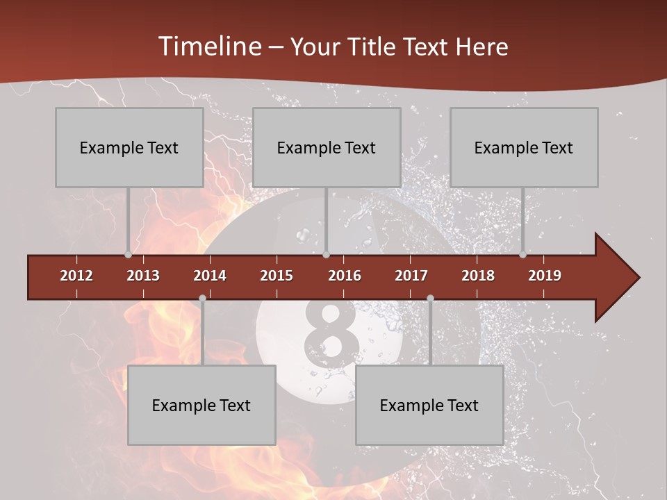 Thunder Heat Number PowerPoint Template