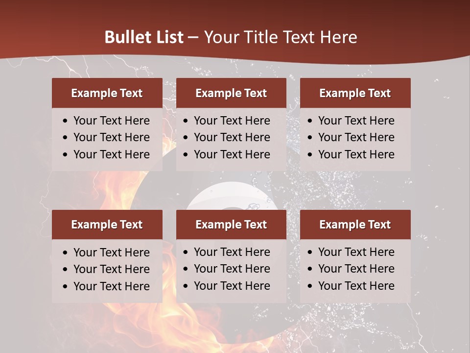 Thunder Heat Number PowerPoint Template