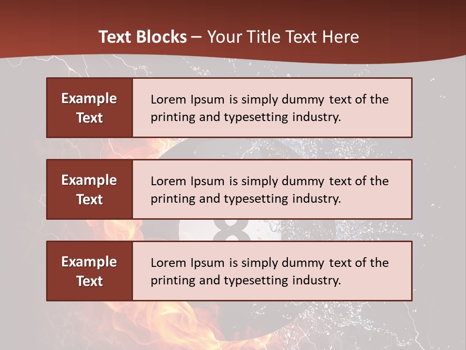 Thunder Heat Number PowerPoint Template