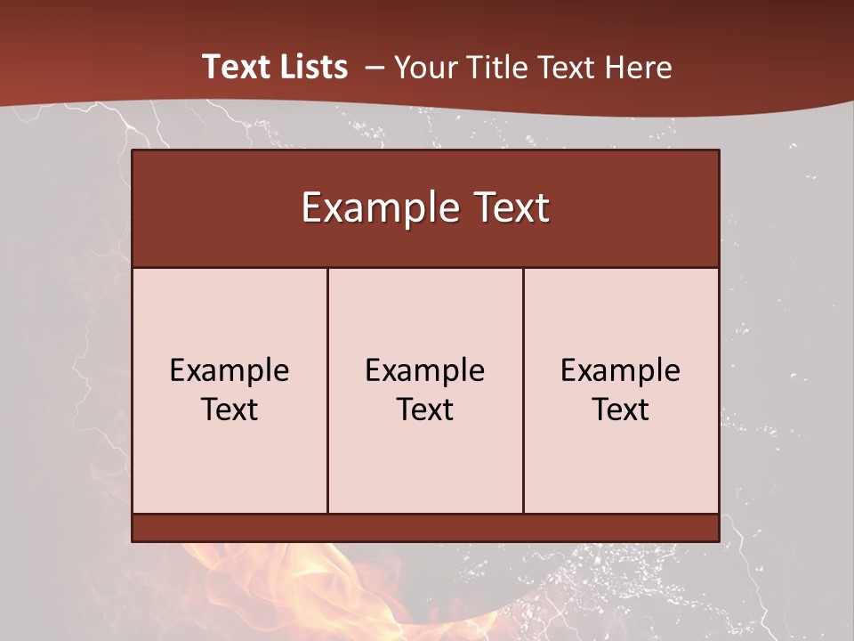 Thunder Heat Number PowerPoint Template