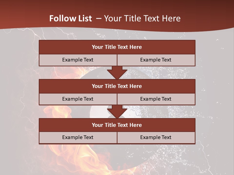 Thunder Heat Number PowerPoint Template