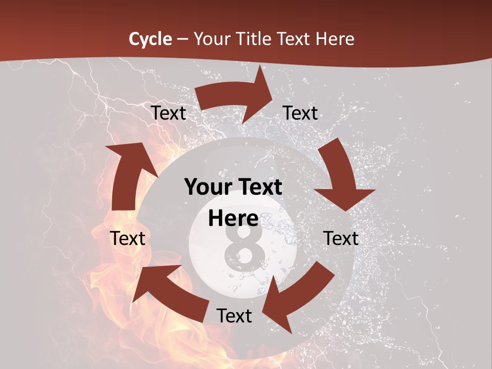 Thunder Heat Number PowerPoint Template