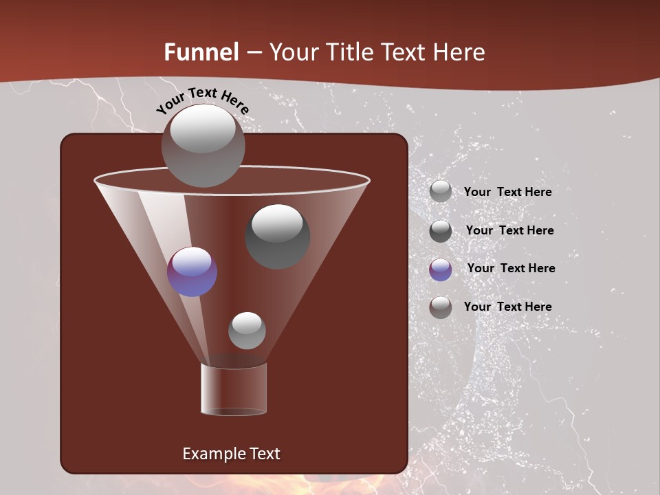 Thunder Heat Number PowerPoint Template