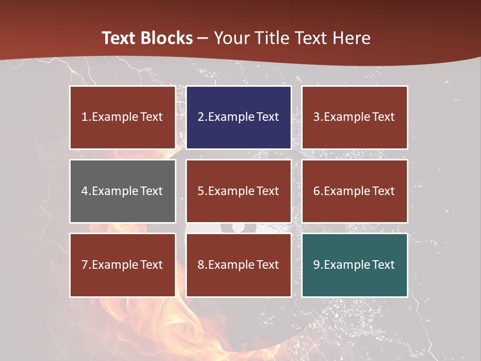 Thunder Heat Number PowerPoint Template