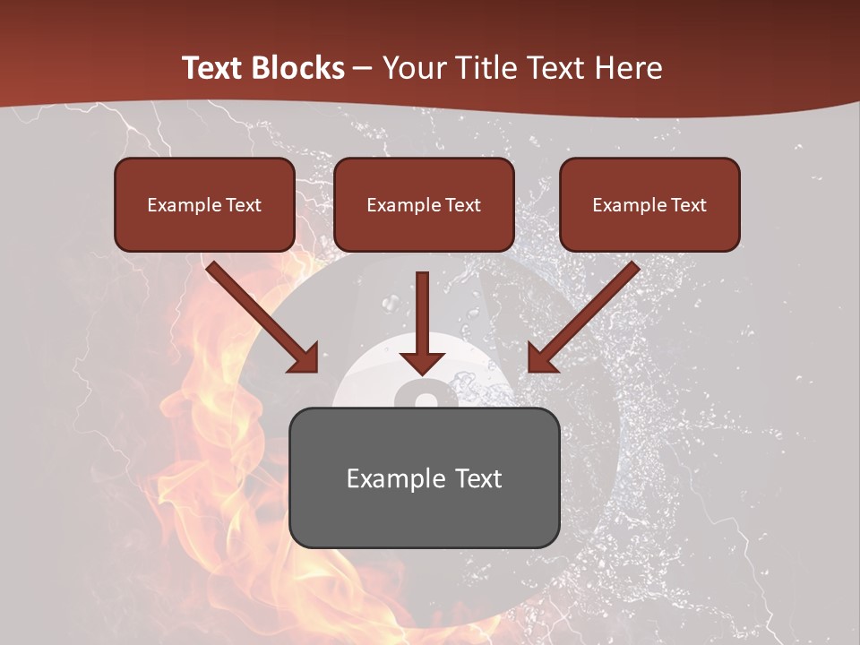Thunder Heat Number PowerPoint Template
