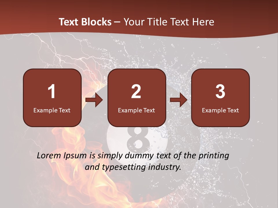 Thunder Heat Number PowerPoint Template