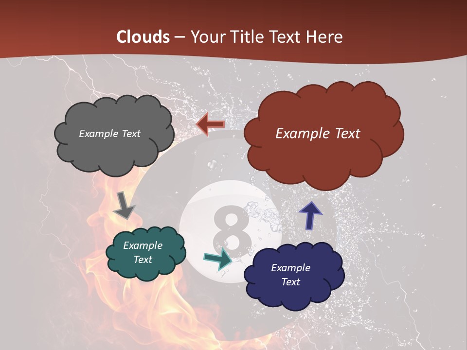 Thunder Heat Number PowerPoint Template