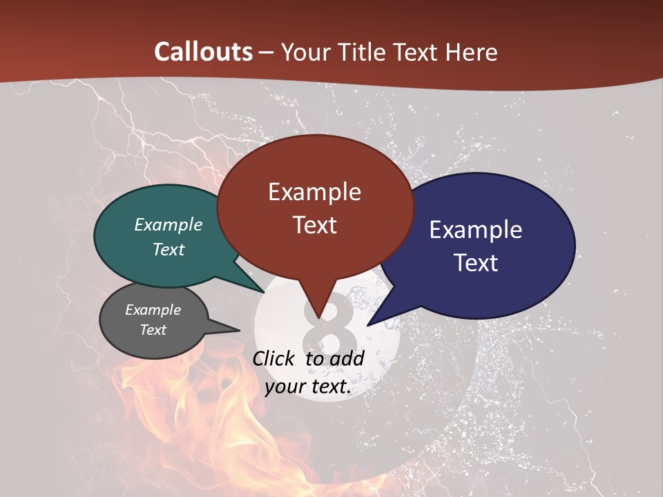 Thunder Heat Number PowerPoint Template