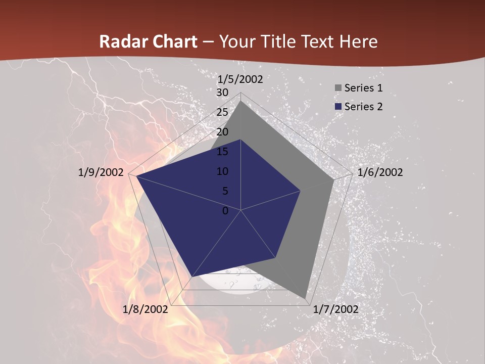 Thunder Heat Number PowerPoint Template