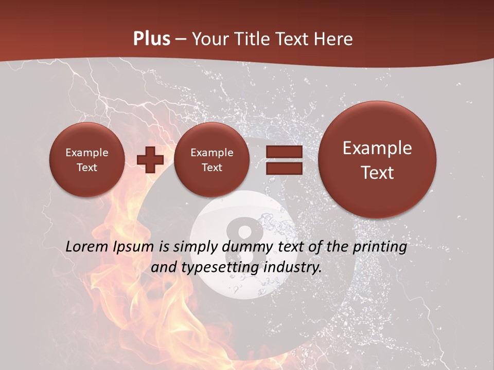 Thunder Heat Number PowerPoint Template