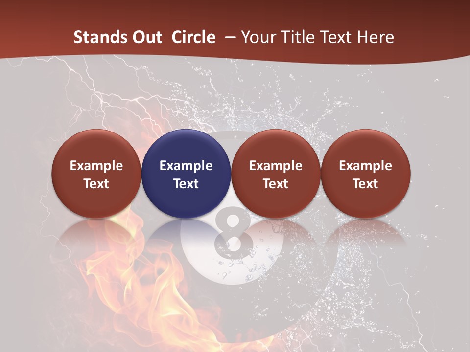 Thunder Heat Number PowerPoint Template