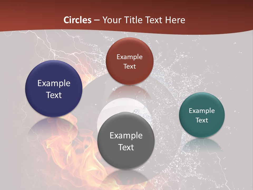 Thunder Heat Number PowerPoint Template