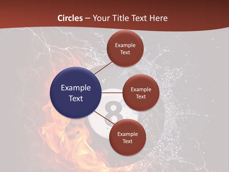 Thunder Heat Number PowerPoint Template