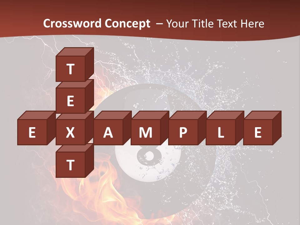 Thunder Heat Number PowerPoint Template