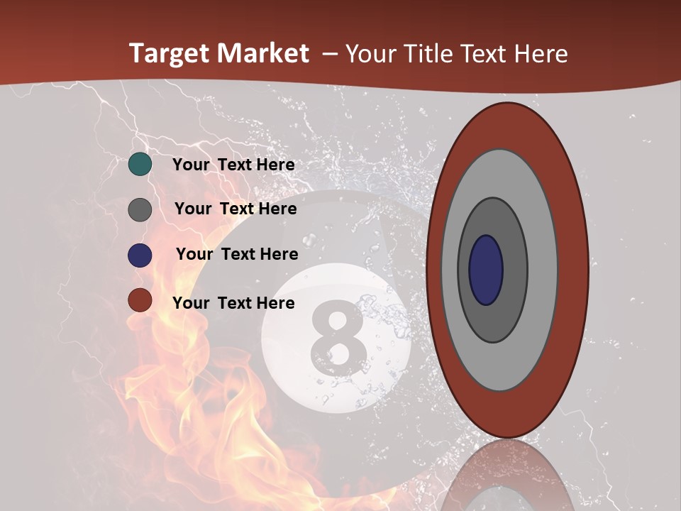 Thunder Heat Number PowerPoint Template