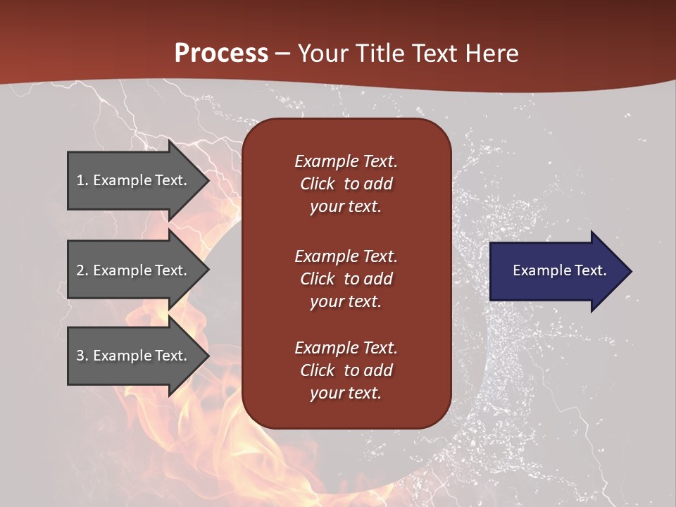 Thunder Heat Number PowerPoint Template