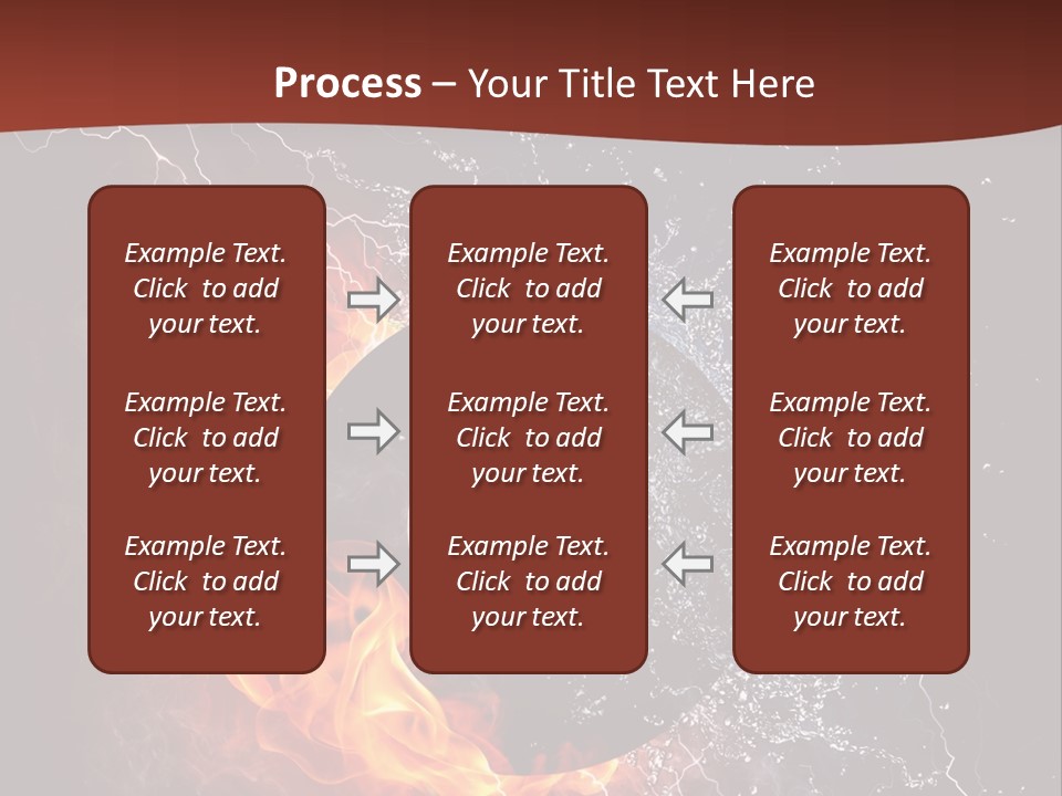 Thunder Heat Number PowerPoint Template