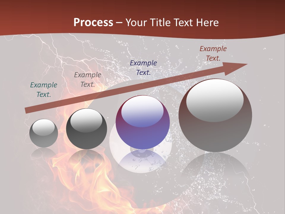 Thunder Heat Number PowerPoint Template