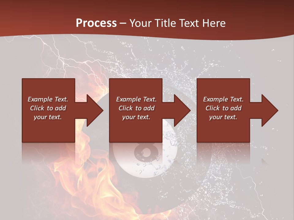 Thunder Heat Number PowerPoint Template
