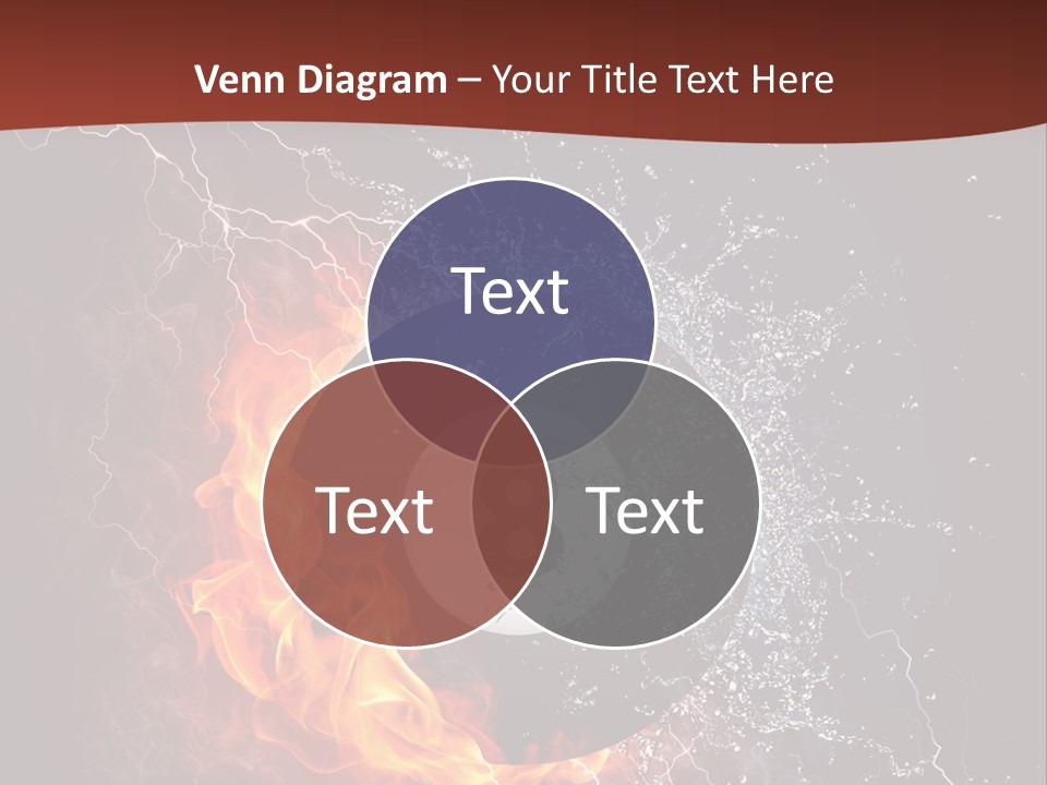 Thunder Heat Number PowerPoint Template