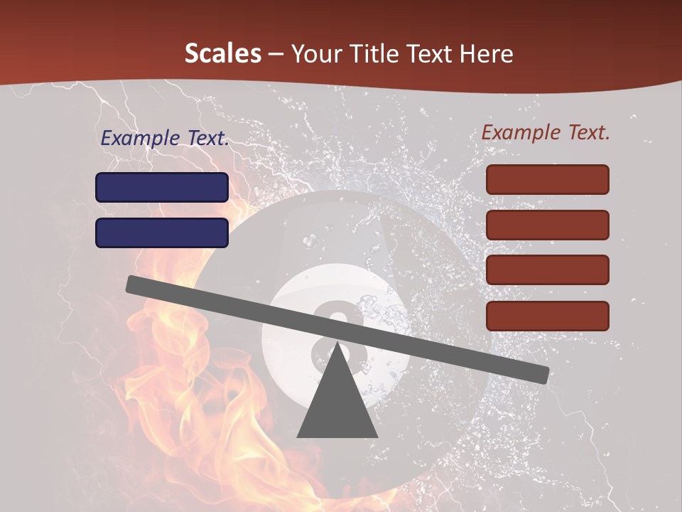 Thunder Heat Number PowerPoint Template