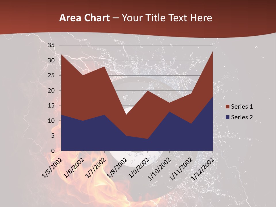Thunder Heat Number PowerPoint Template