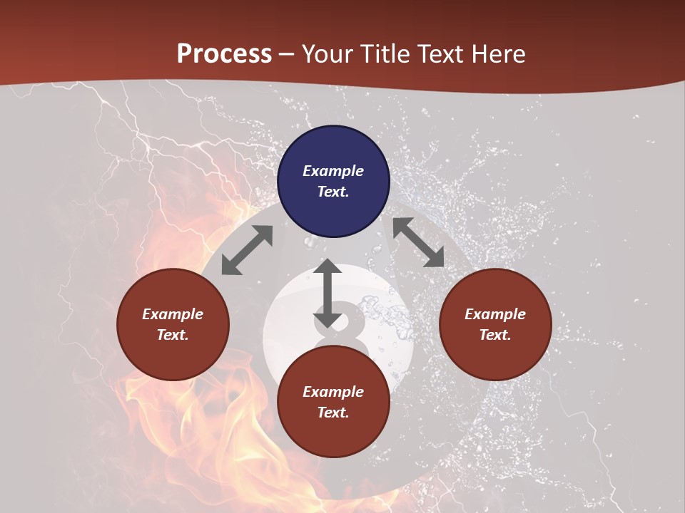 Thunder Heat Number PowerPoint Template