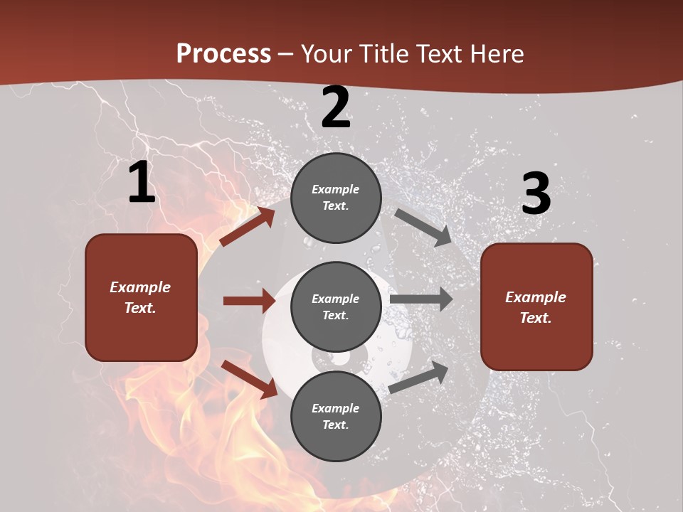 Thunder Heat Number PowerPoint Template