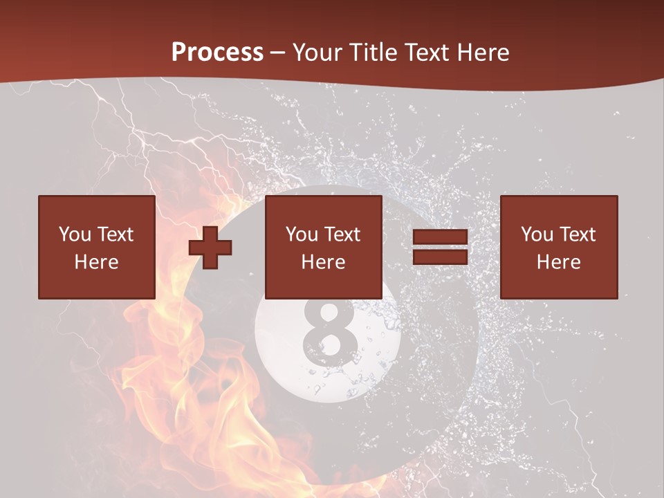 Thunder Heat Number PowerPoint Template