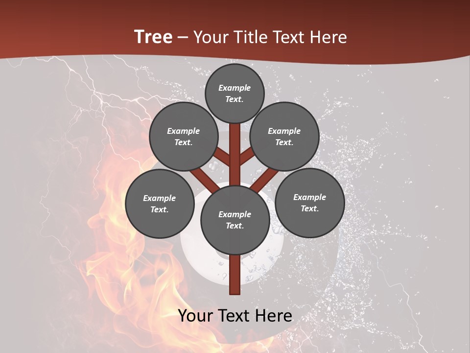 Thunder Heat Number PowerPoint Template