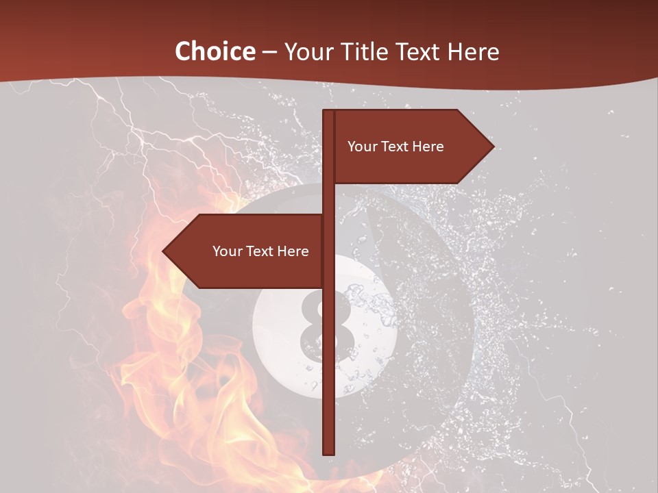 Thunder Heat Number PowerPoint Template