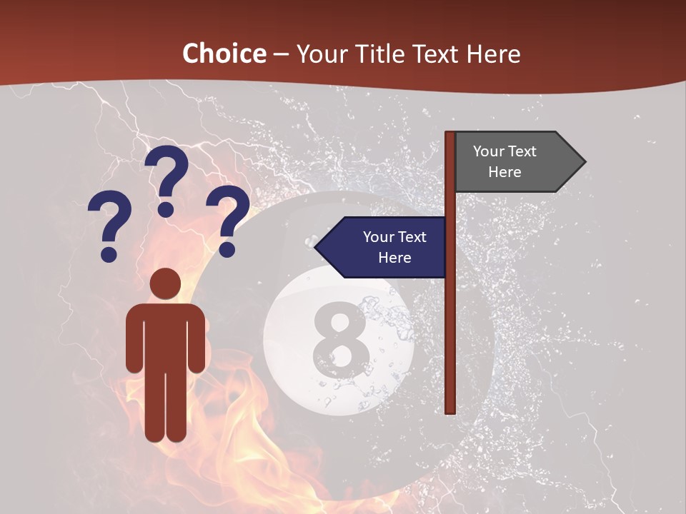 Thunder Heat Number PowerPoint Template