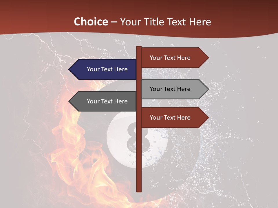 Thunder Heat Number PowerPoint Template
