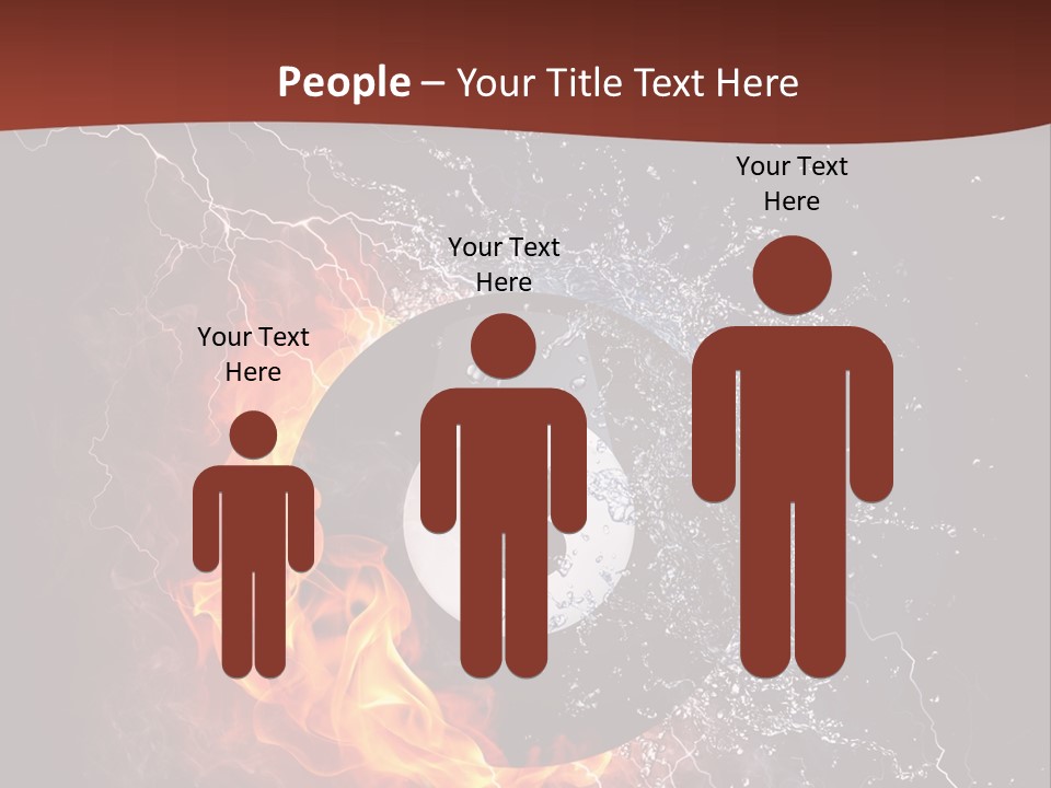 Thunder Heat Number PowerPoint Template