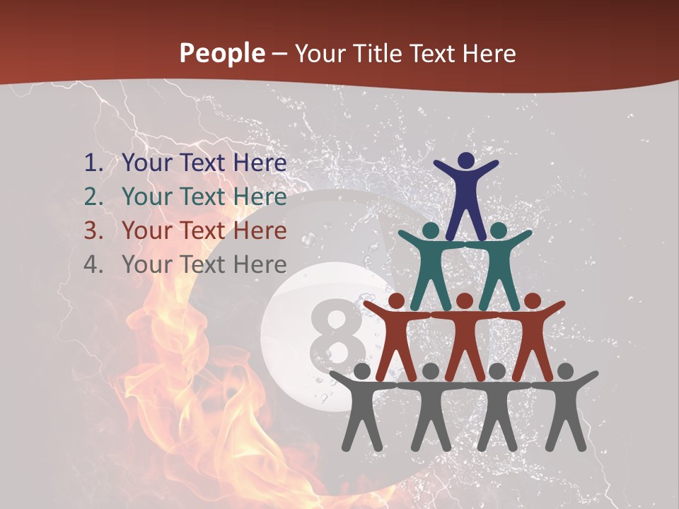 Thunder Heat Number PowerPoint Template