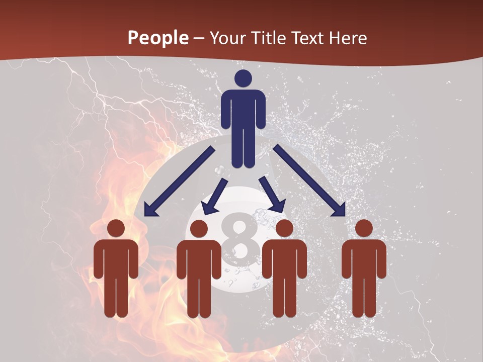 Thunder Heat Number PowerPoint Template