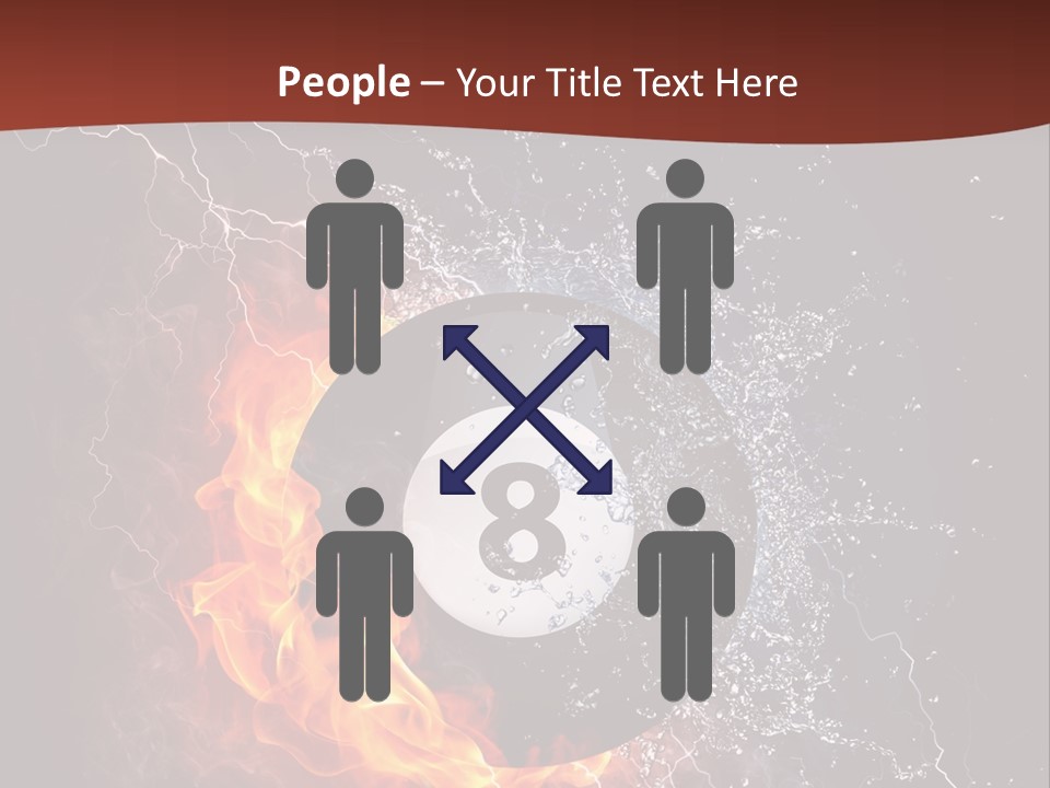 Thunder Heat Number PowerPoint Template