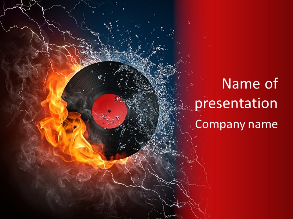 Rock Nobody Old Fashioned PowerPoint Template