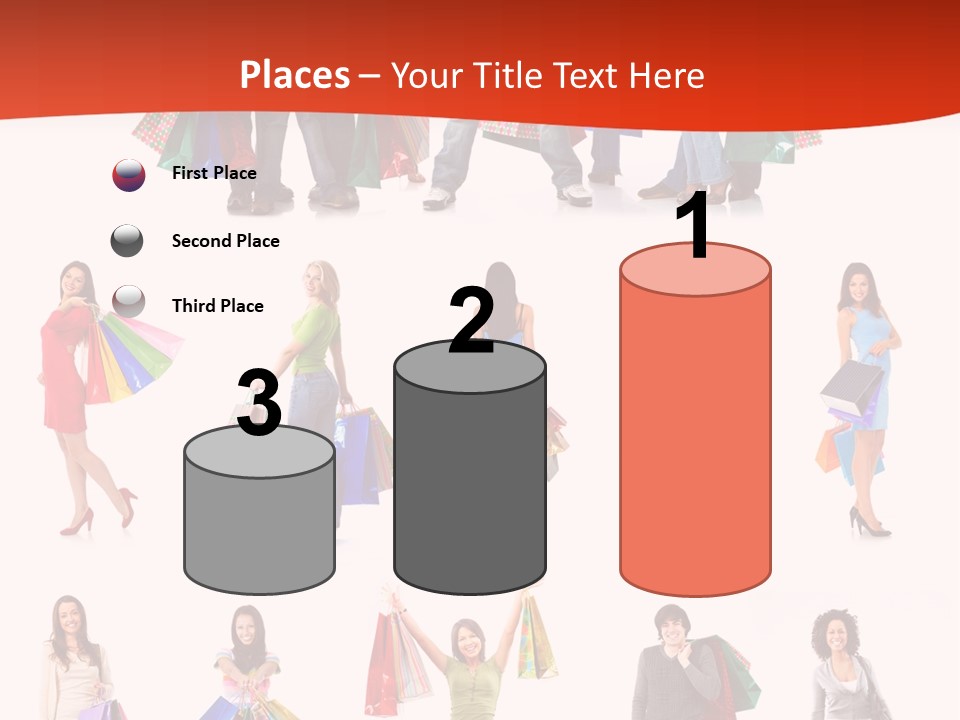 Happiness Beauty Shopper PowerPoint Template