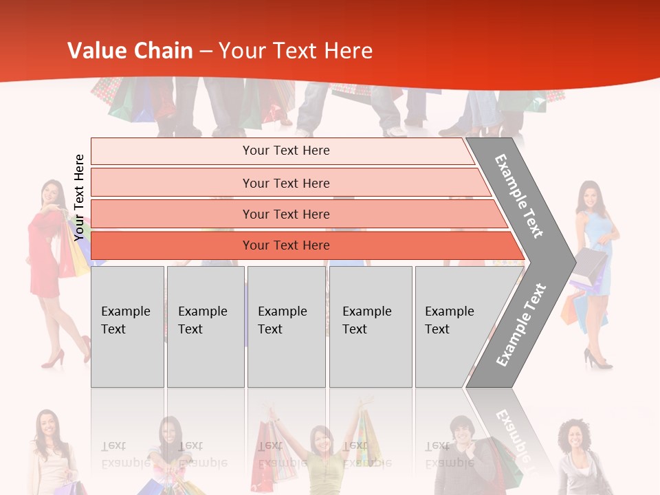 Happiness Beauty Shopper PowerPoint Template