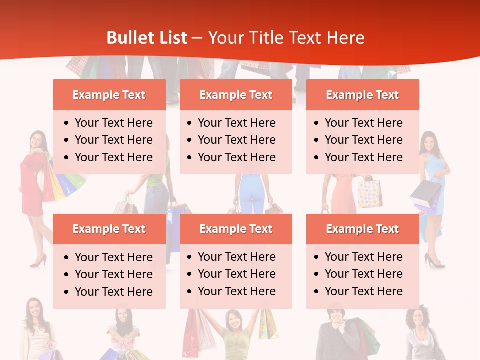 Happiness Beauty Shopper PowerPoint Template
