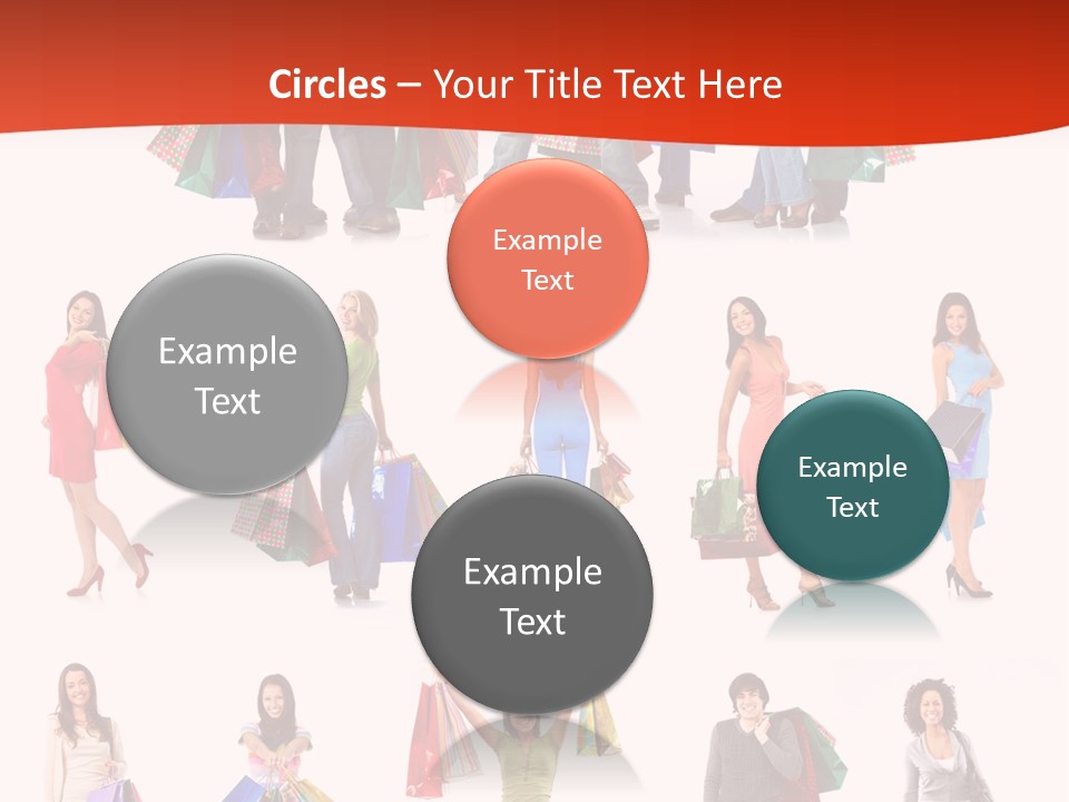 Happiness Beauty Shopper PowerPoint Template