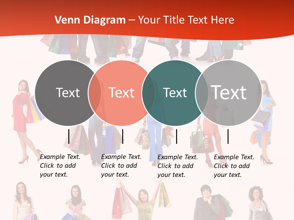 Happiness Beauty Shopper PowerPoint Template