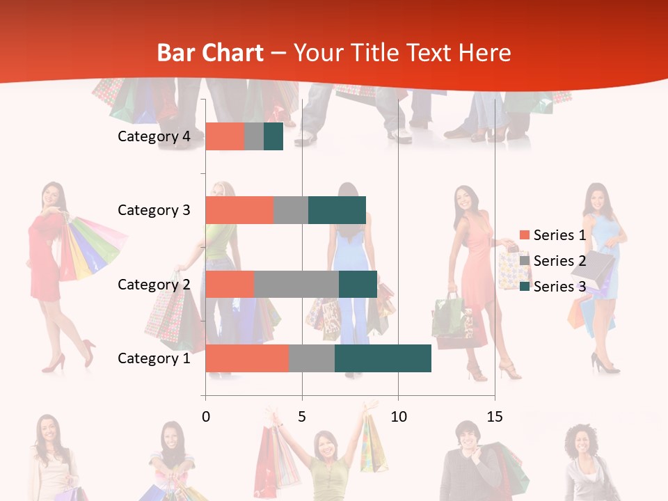 Happiness Beauty Shopper PowerPoint Template