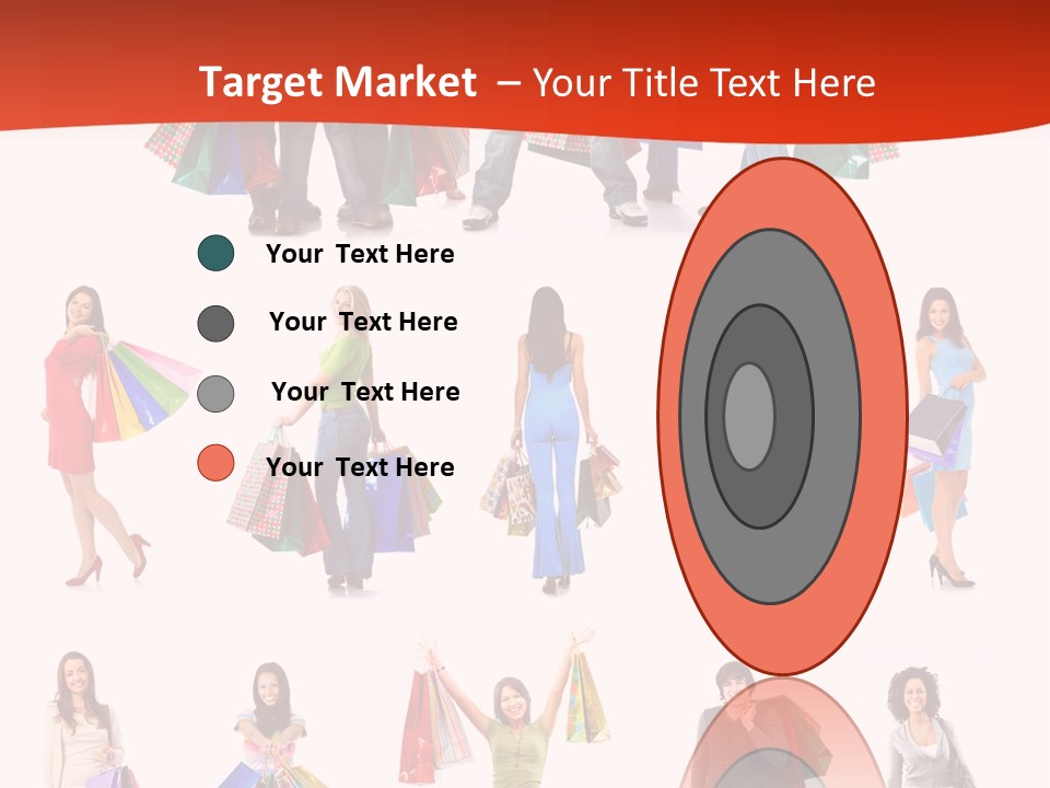 Happiness Beauty Shopper PowerPoint Template