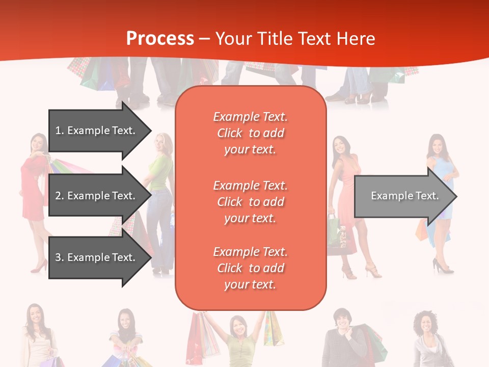Happiness Beauty Shopper PowerPoint Template