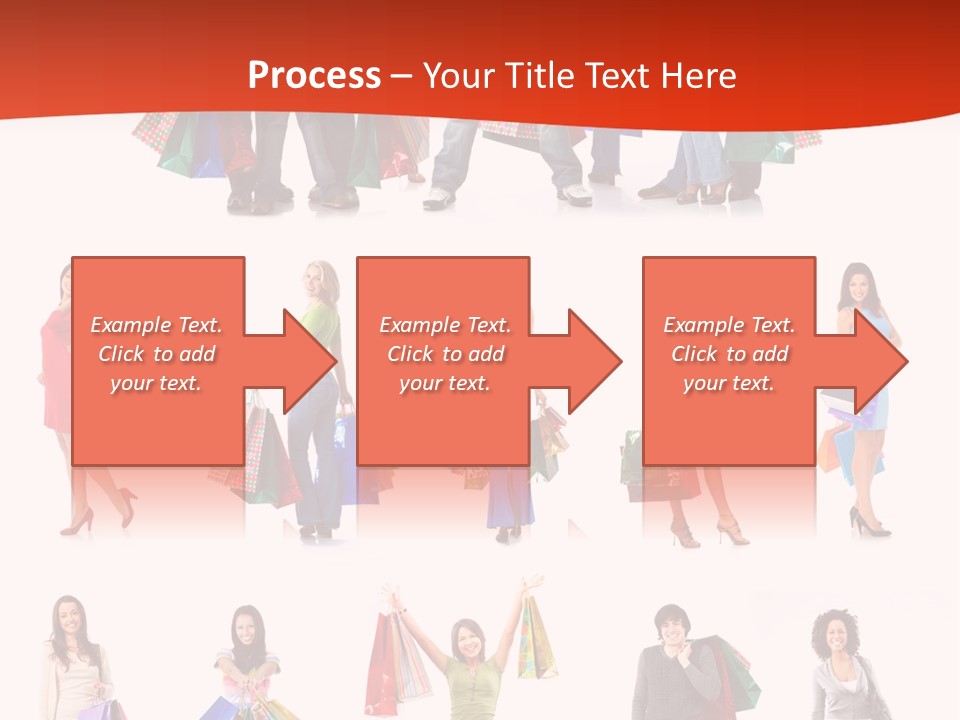 Happiness Beauty Shopper PowerPoint Template