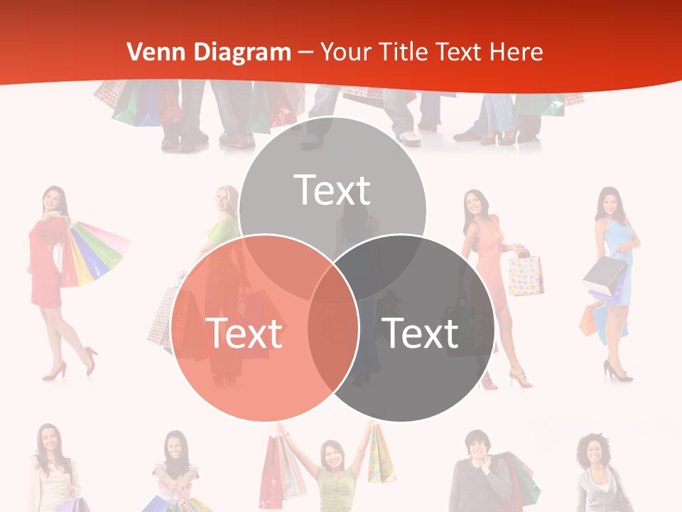 Happiness Beauty Shopper PowerPoint Template